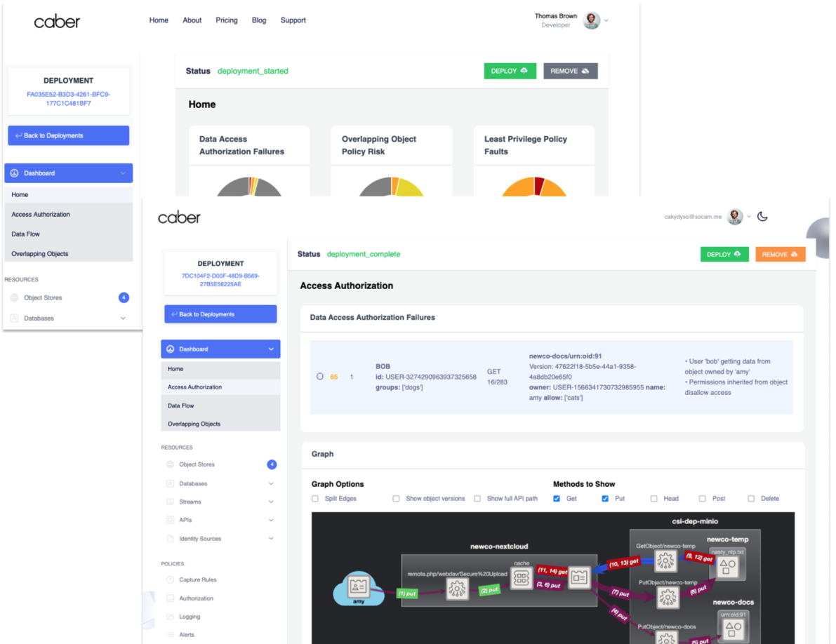 Caber UI Screenshot